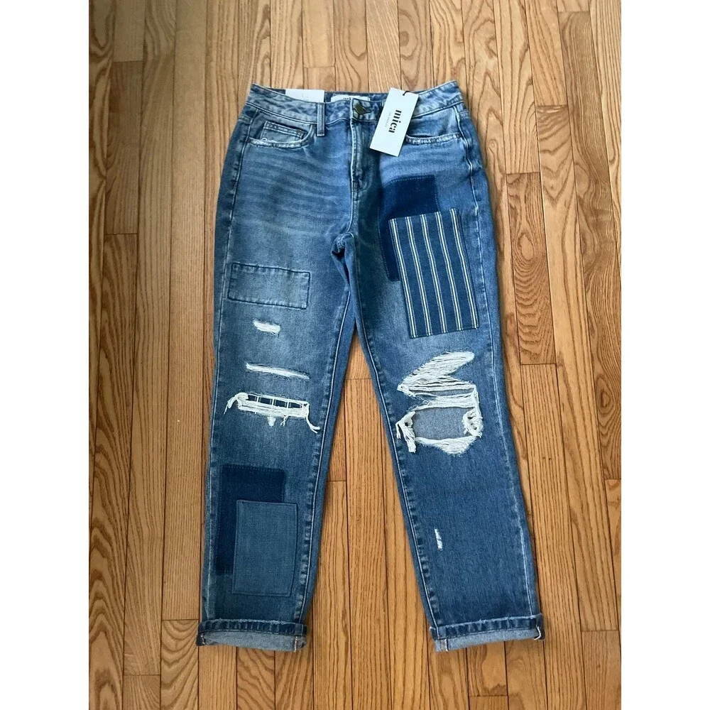 MICA jeans Mica jeans size 3 womens jeans 3/26 high rise boy cropped 100% cotton
